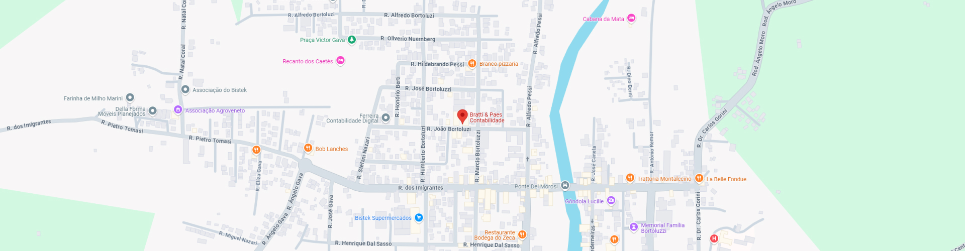 Mapa da localiza&ccedil;&atilde;o Bratti & Paes