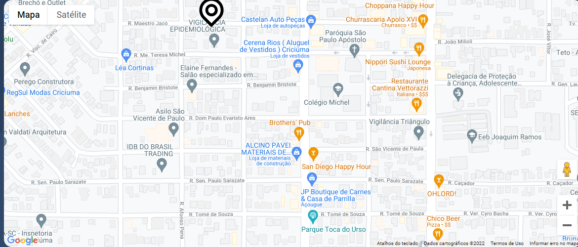 Nossa localização no Google Maps (Mapas)